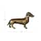 Hello Honey® 6.5" Antique Brass Dachshund Cast Aluminum Tabletop Décor